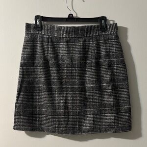 Cupshe Black and Gray Plaid Pencil Skirt - L